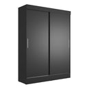 Guarda-Roupa Casal Boreal 2 Portas Preto