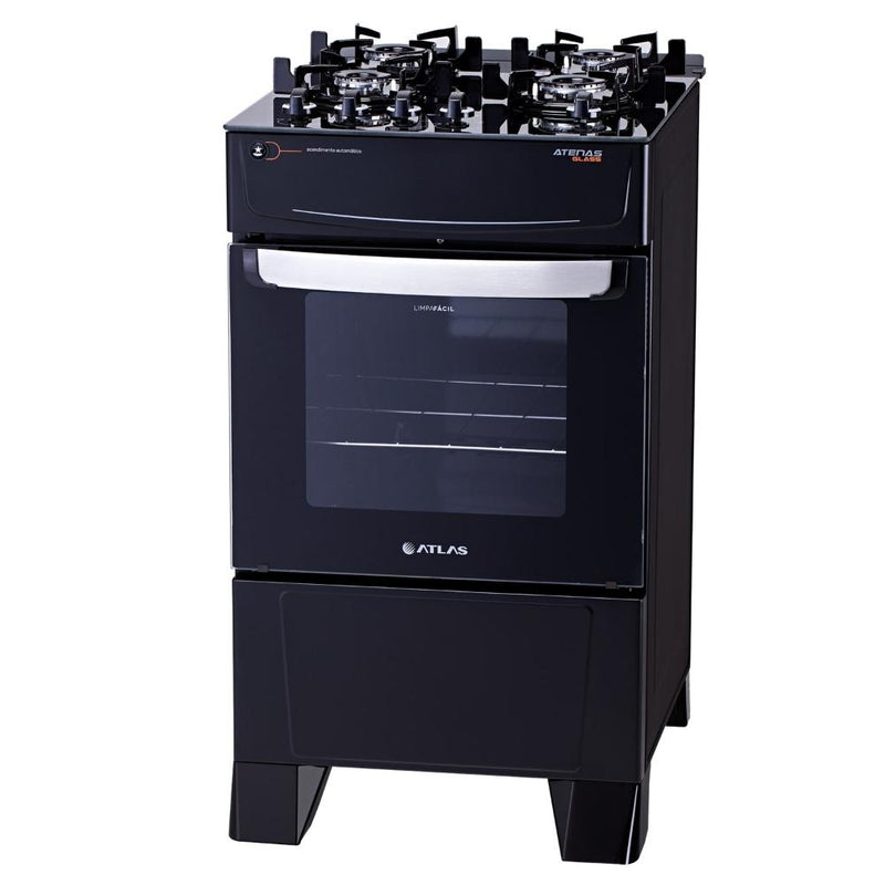 Fogão Atlas 4 Bocas preto