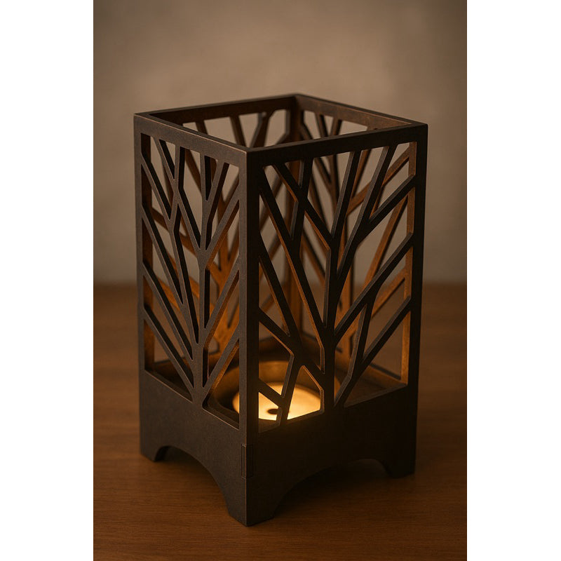 Abajur de Mesa Moderno Arabesco Luminária Cubo Sala Quarto Preto Com Tomada