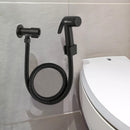 Kit De Banheiro Preto Com Ducha Higiênica - Porta Toalhas