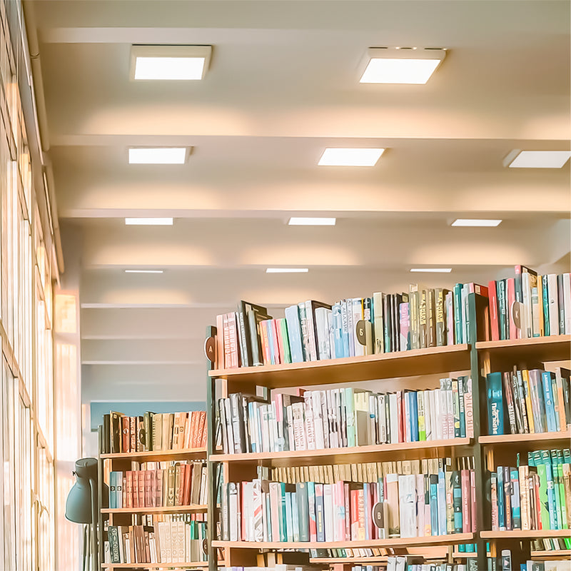 Kit 10 Painel Plafon Led Sobrepor 25w Quadrado Luz Forte