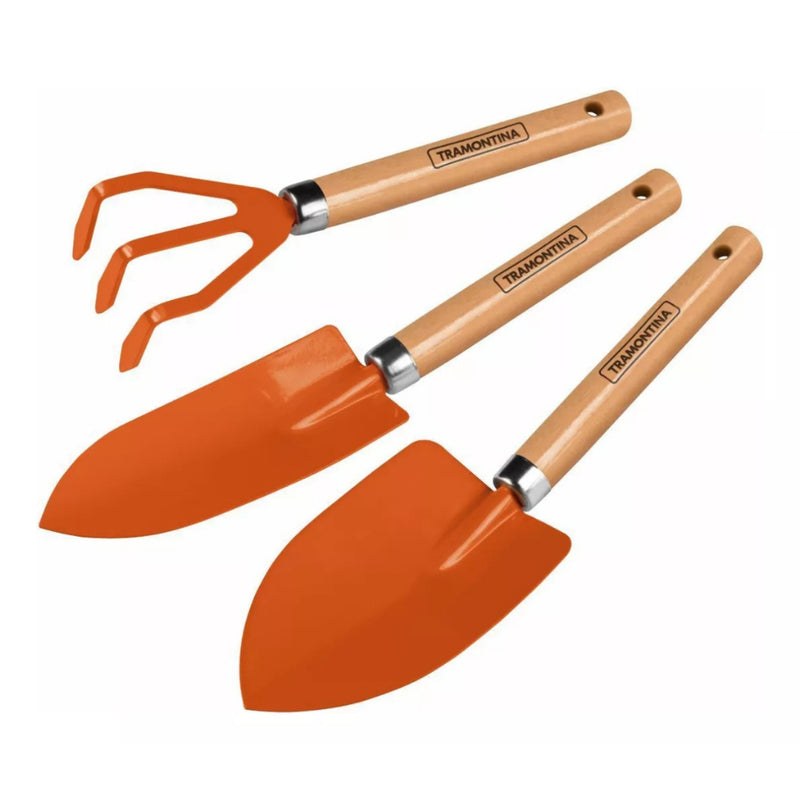 Conjunto Jardinagem Tramontina Com Pazinhas + Sacho + Tesouras de Poda