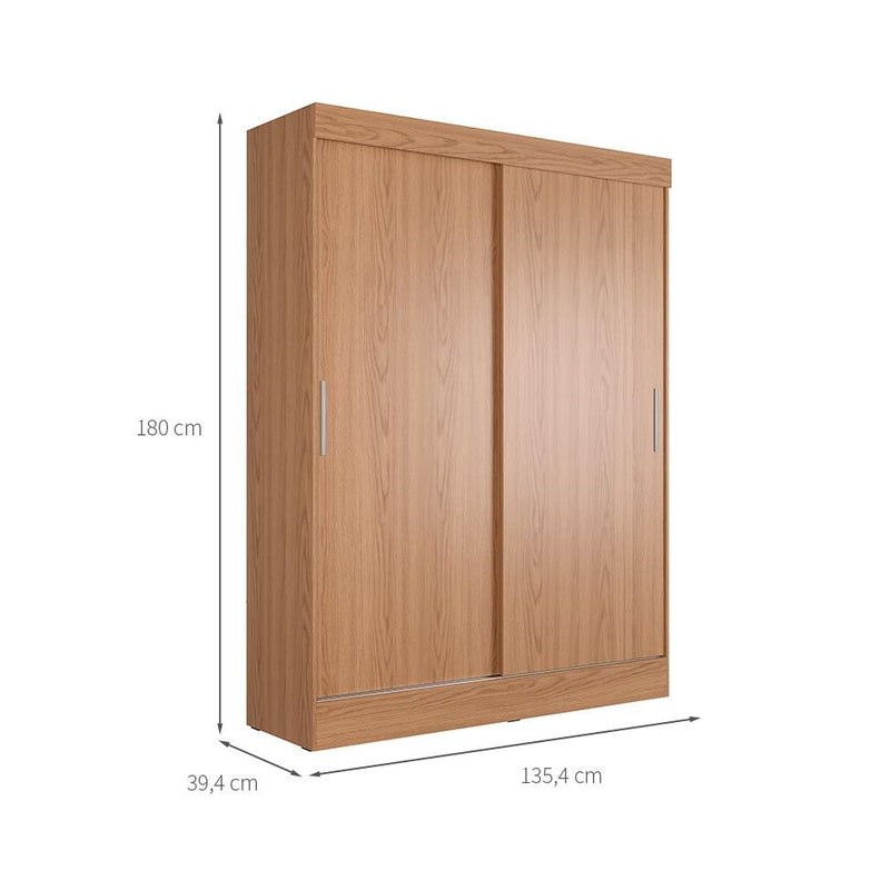 Guarda-Roupa Casal Boreal 2 Portas Carvalho