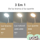 Luminária De Mesa Recarregáveis Led Com Proteção Os Olhos Usb Iluminaria Abajur Lâmpada De Mesa Para Quarto Dormitório