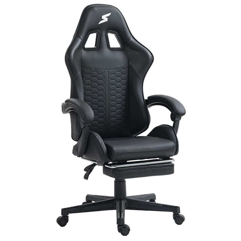 Cadeira Gamer SuperFrame Rocket, Reclinável, Preto,