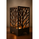 Abajur de Mesa Moderno Arabesco Luminária Cubo Sala Quarto Preto Com Tomada