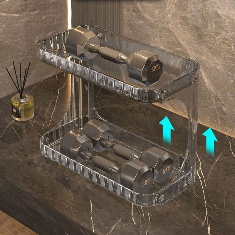 Prateleira Organizador Diamante Acrílico Porta Maquiagem Suporte Multiuso De Mesa