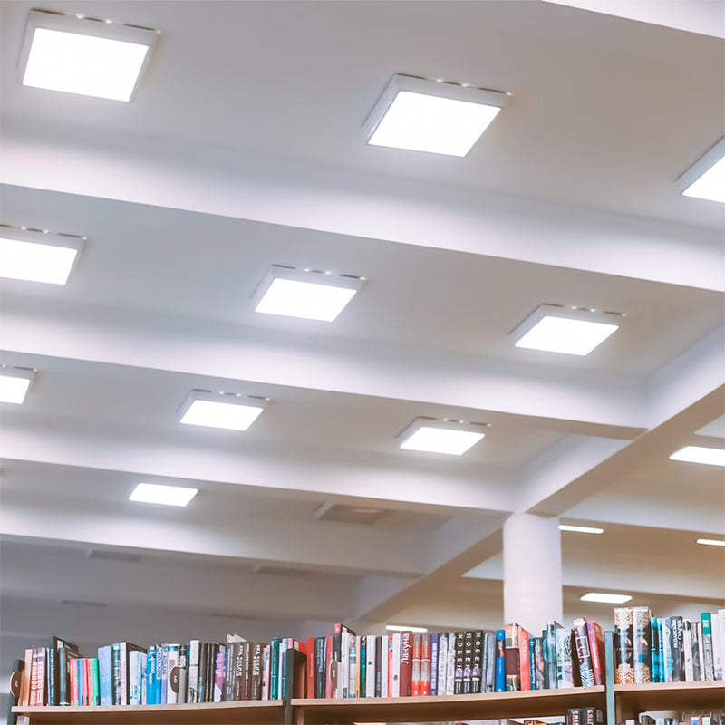 Kit 10 Painel Plafon Led Sobrepor 25w Quadrado Luz Forte