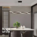 Lustre Pendente LED Em Espiral Moderno