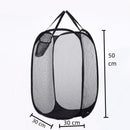 2 Pcs 40x40x70cm Cesto De Brinquedos Organizador Preto Cesto De Roupa Suja Dobrável