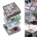 Organizador De Gaveta 33X30X10 24 Ou 12 Ou 6 Divisórias Dobrável Guarda Peças Intimas Sutiã Meias