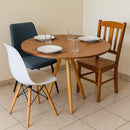 Mesa de jantar 4 lugares de cozinha ou sala redonda