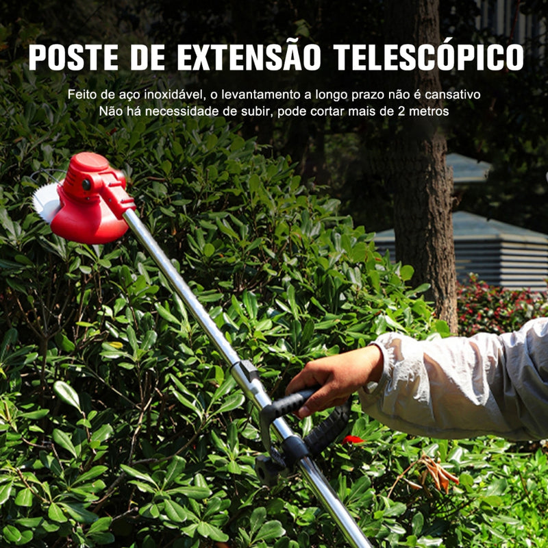 Máquina de Cortar Grama A Bateria Aparador de Grama Elétrico 21V