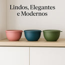 Kit 15 Potes Herméticos de Plástico com Tampa – Empilháveis e Ultra Resistentes para Alimentos