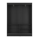 Guarda-Roupa Casal Boreal 2 Portas Preto