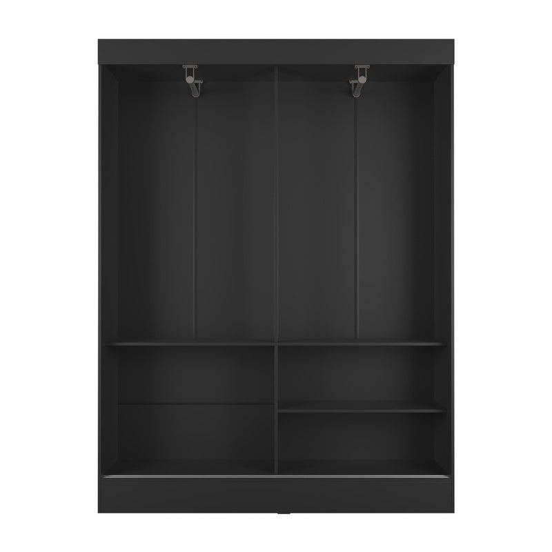 Guarda-Roupa Casal Boreal 2 Portas Preto