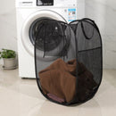 2 Pcs 40x40x70cm Cesto De Brinquedos Organizador Preto Cesto De Roupa Suja Dobrável