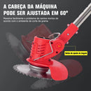 Máquina de Cortar Grama A Bateria Aparador de Grama Elétrico 21V