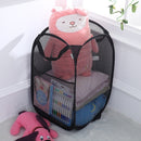 2 Pcs 40x40x70cm Cesto De Brinquedos Organizador Preto Cesto De Roupa Suja Dobrável