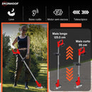 Máquina de Cortar Grama A Bateria Aparador de Grama Elétrico 21V