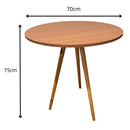 Mesa de jantar 4 lugares de cozinha ou sala redonda