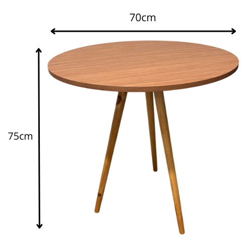 Mesa de jantar 4 lugares de cozinha ou sala redonda