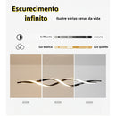 Lustre Pendente LED Em Espiral Moderno